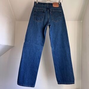 Vintage Levis 577 Jeans Womens Lower Rise Loose Fit Blue Denim Size 6 M Wide